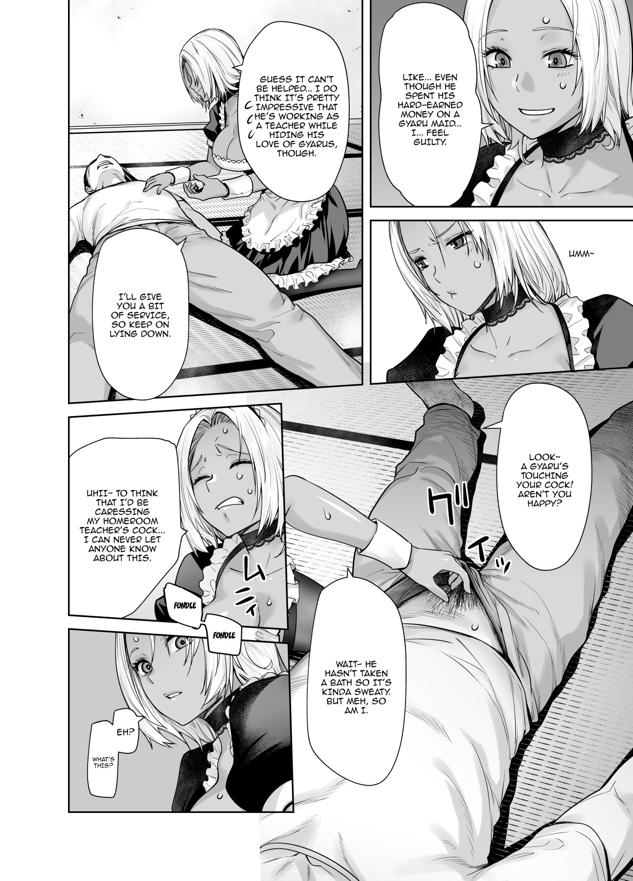 Hentai Manga Comic-The Black Gal Who Became The Homeroom Teacher's Maid-Read-8